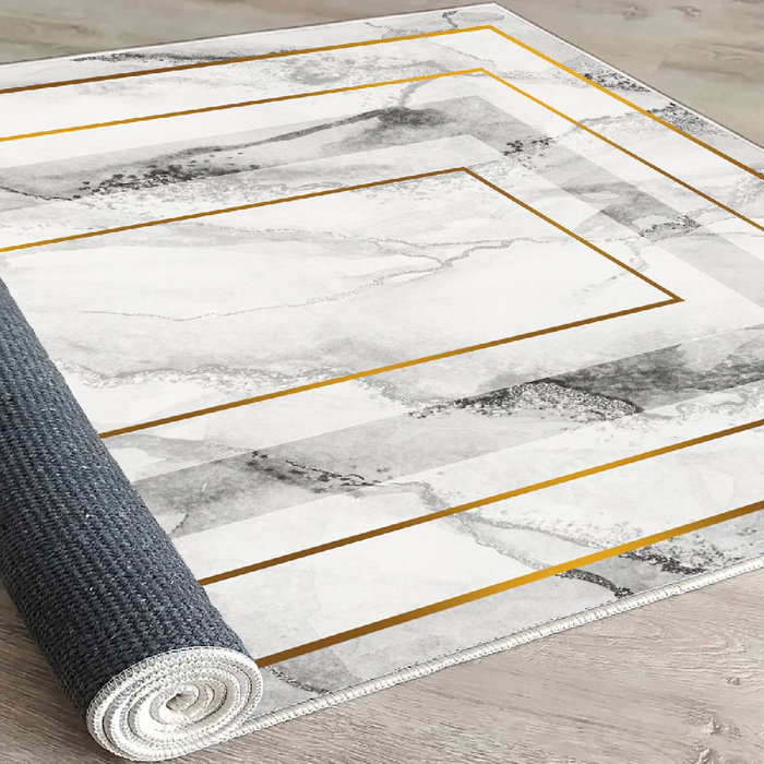 Conceptum Alfombra de Terciopelo Els2384 Multicolor 80 x 120 cm